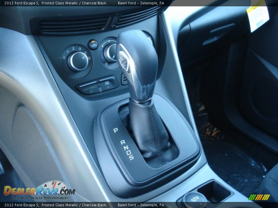 2013 Ford Escape S Frosted Glass Metallic / Charcoal Black Photo #17