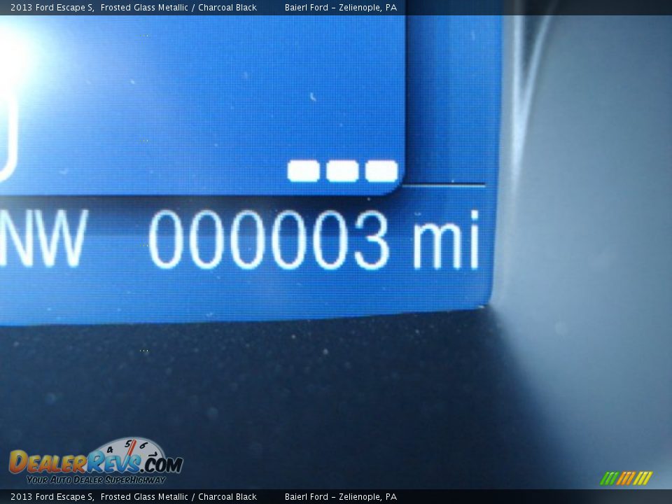 2013 Ford Escape S Frosted Glass Metallic / Charcoal Black Photo #19
