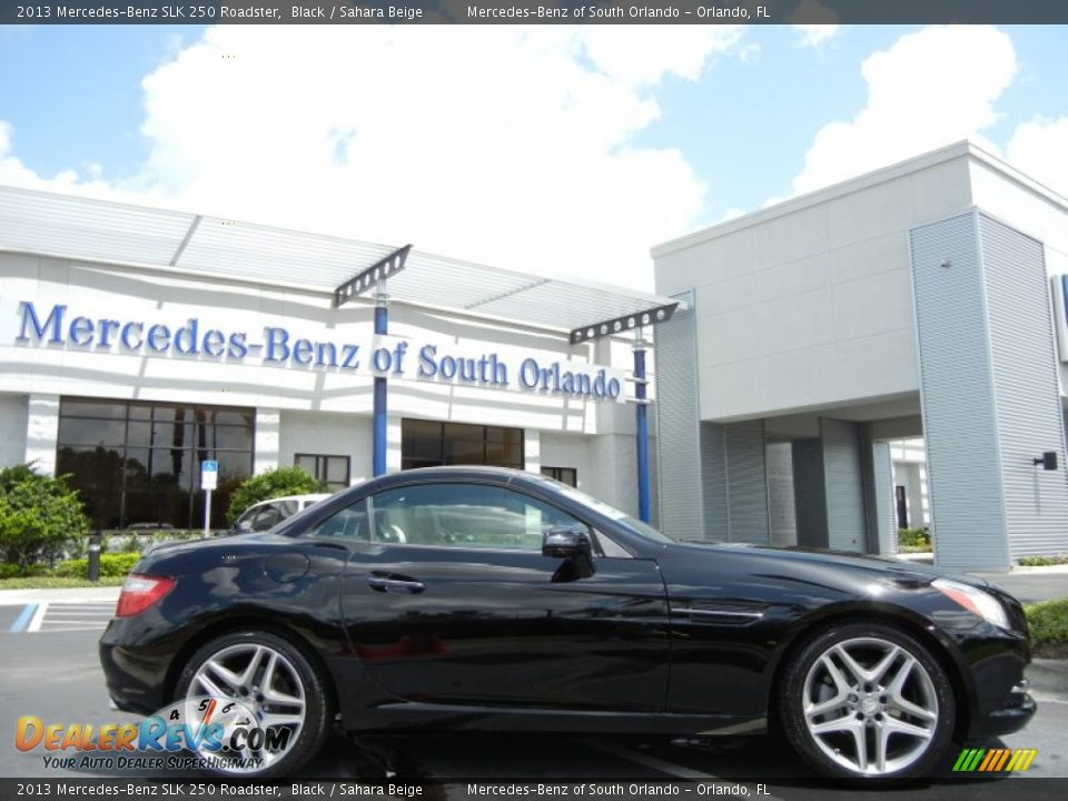 2013 Mercedes-Benz SLK 250 Roadster Black / Sahara Beige Photo #1