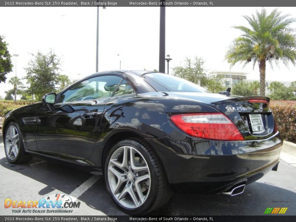 2013 Mercedes-Benz SLK 250 Roadster Black / Sahara Beige Photo #3