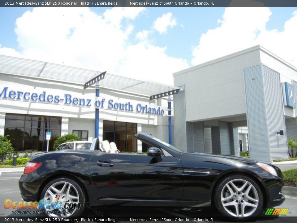 2013 Mercedes-Benz SLK 250 Roadster Black / Sahara Beige Photo #4