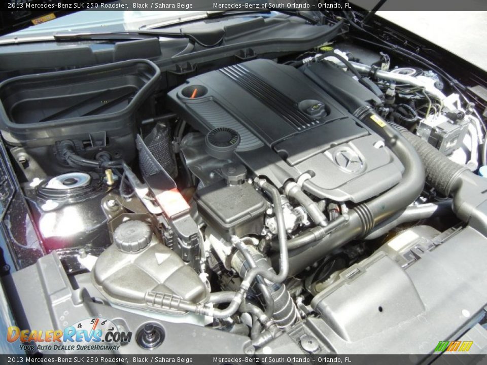 2013 Mercedes-Benz SLK 250 Roadster Black / Sahara Beige Photo #11