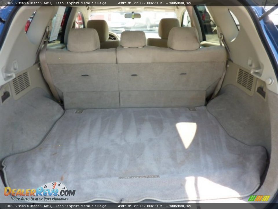 2009 Nissan Murano S AWD Deep Sapphire Metallic / Beige Photo #13
