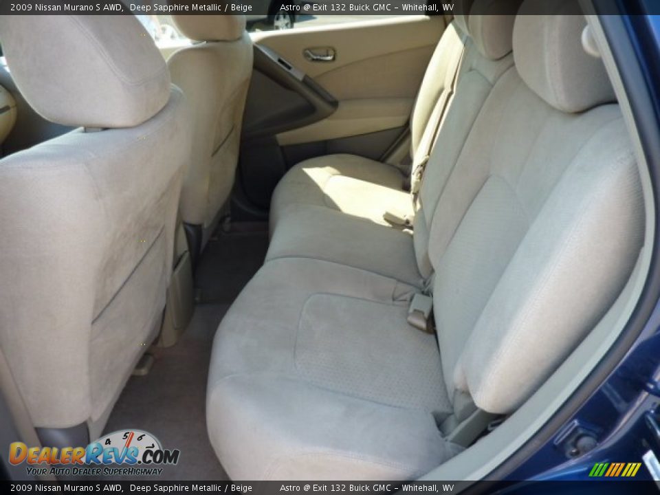 2009 Nissan Murano S AWD Deep Sapphire Metallic / Beige Photo #14