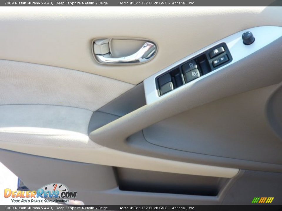 2009 Nissan Murano S AWD Deep Sapphire Metallic / Beige Photo #18