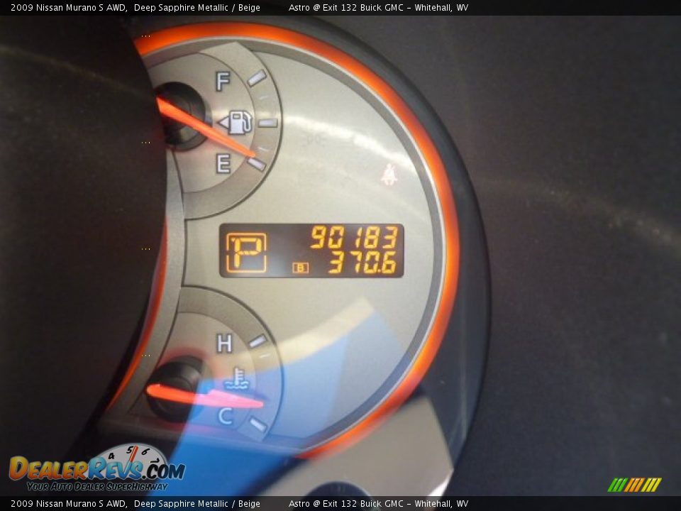 2009 Nissan Murano S AWD Deep Sapphire Metallic / Beige Photo #20