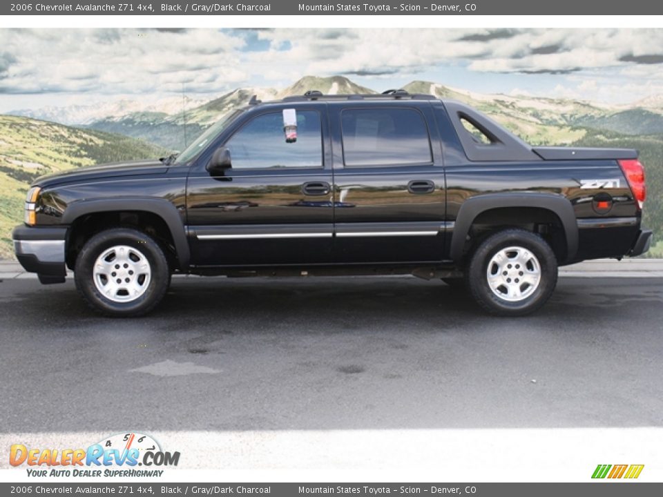 2006 Chevrolet Avalanche Z71 4x4 Black / Gray/Dark Charcoal Photo #6