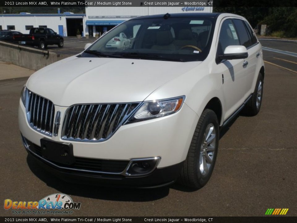 2013 Lincoln MKX AWD White Platinum Tri-Coat / Medium Light Stone Photo #2