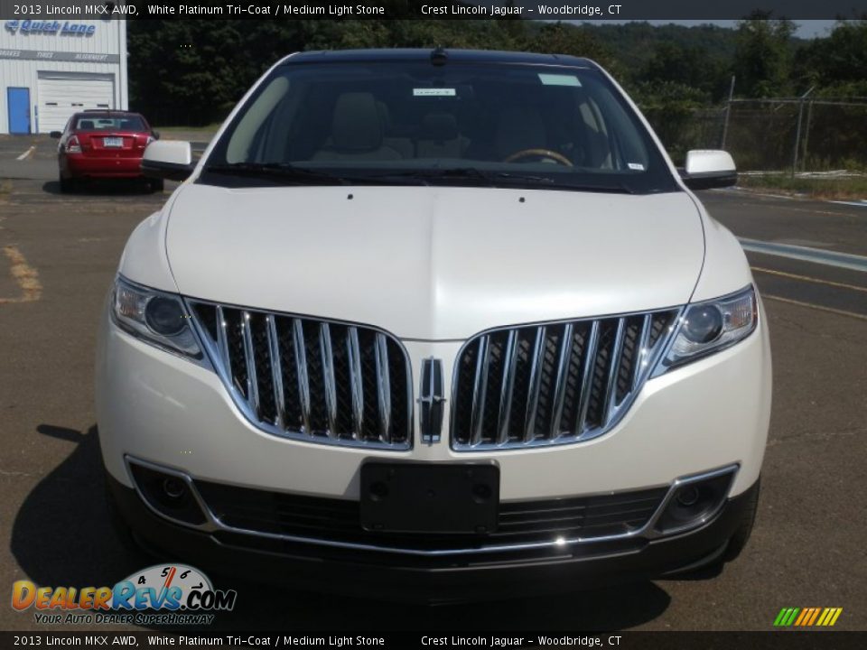 2013 Lincoln MKX AWD White Platinum Tri-Coat / Medium Light Stone Photo #3