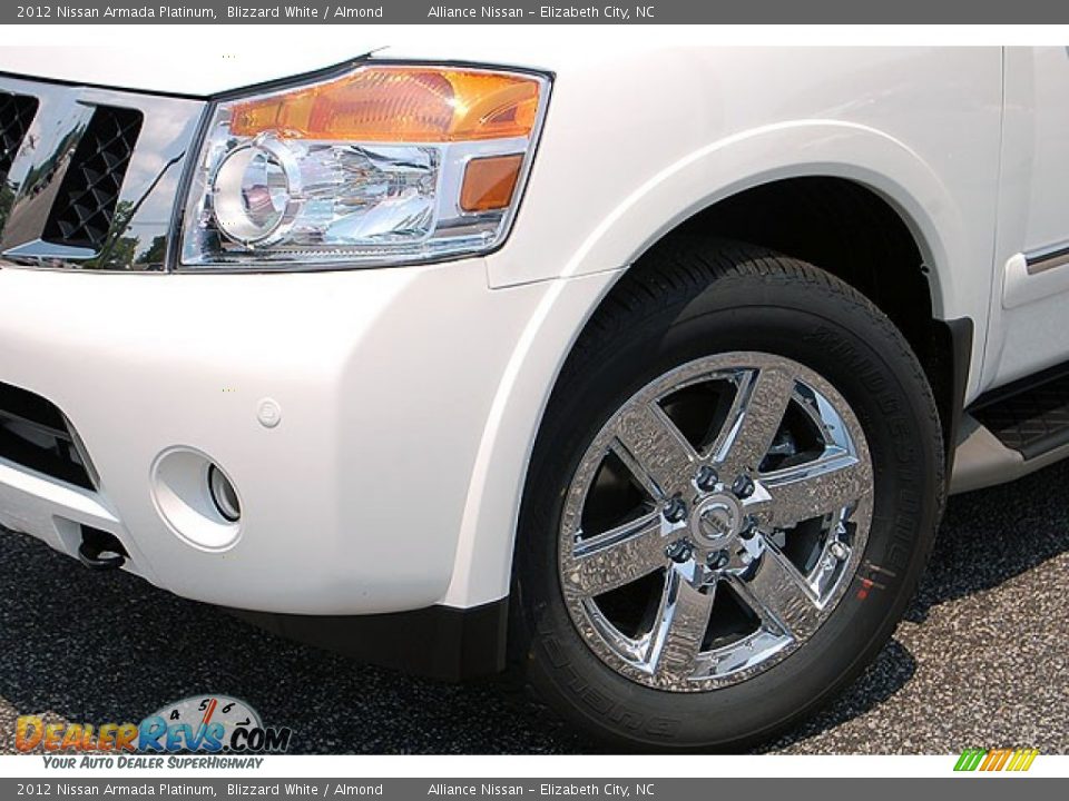 2012 Nissan Armada Platinum Blizzard White / Almond Photo #1