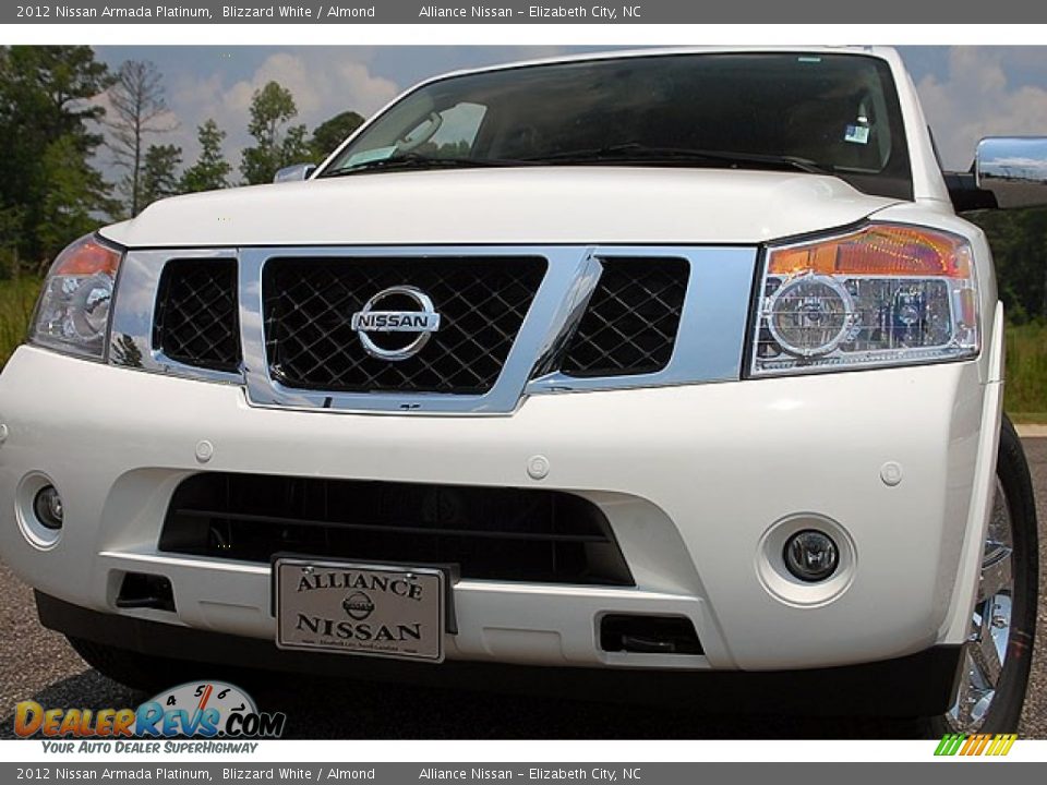 2012 Nissan Armada Platinum Blizzard White / Almond Photo #2