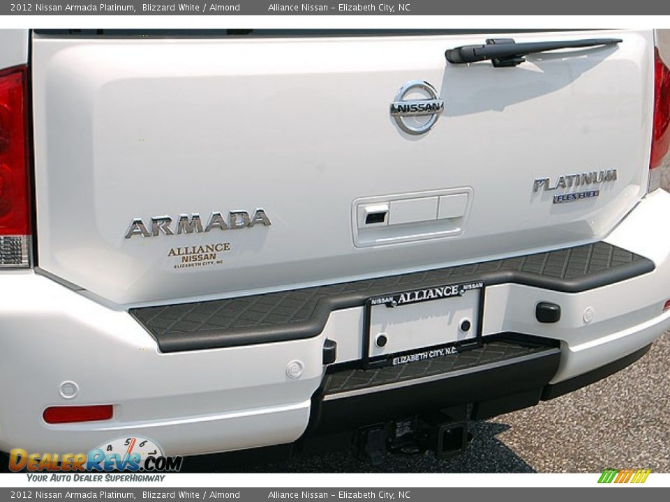 2012 Nissan Armada Platinum Blizzard White / Almond Photo #3