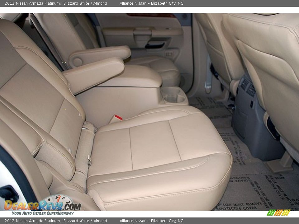 2012 Nissan Armada Platinum Blizzard White / Almond Photo #22