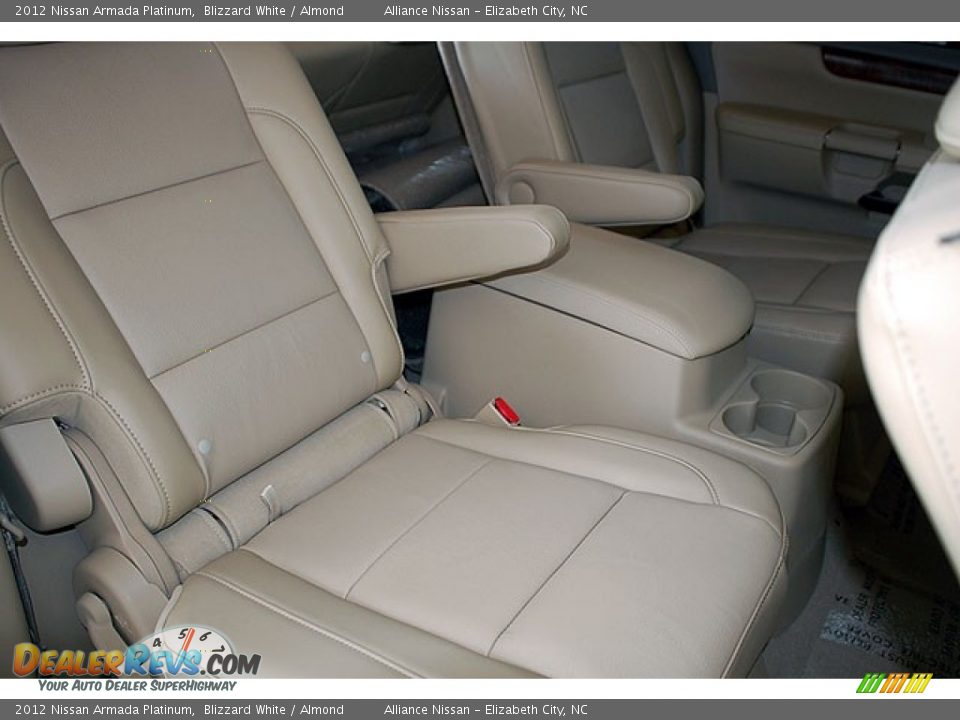 2012 Nissan Armada Platinum Blizzard White / Almond Photo #23