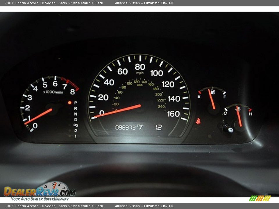 2004 Honda Accord EX Sedan Satin Silver Metallic / Black Photo #9