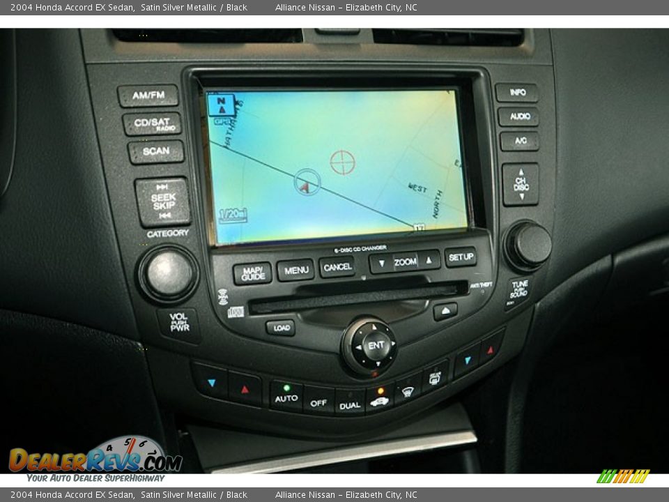 2004 Honda Accord EX Sedan Satin Silver Metallic / Black Photo #10