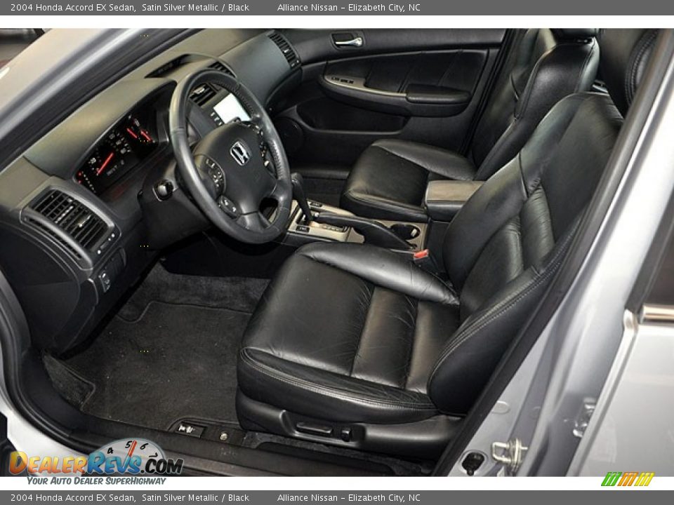 2004 Honda Accord EX Sedan Satin Silver Metallic / Black Photo #12