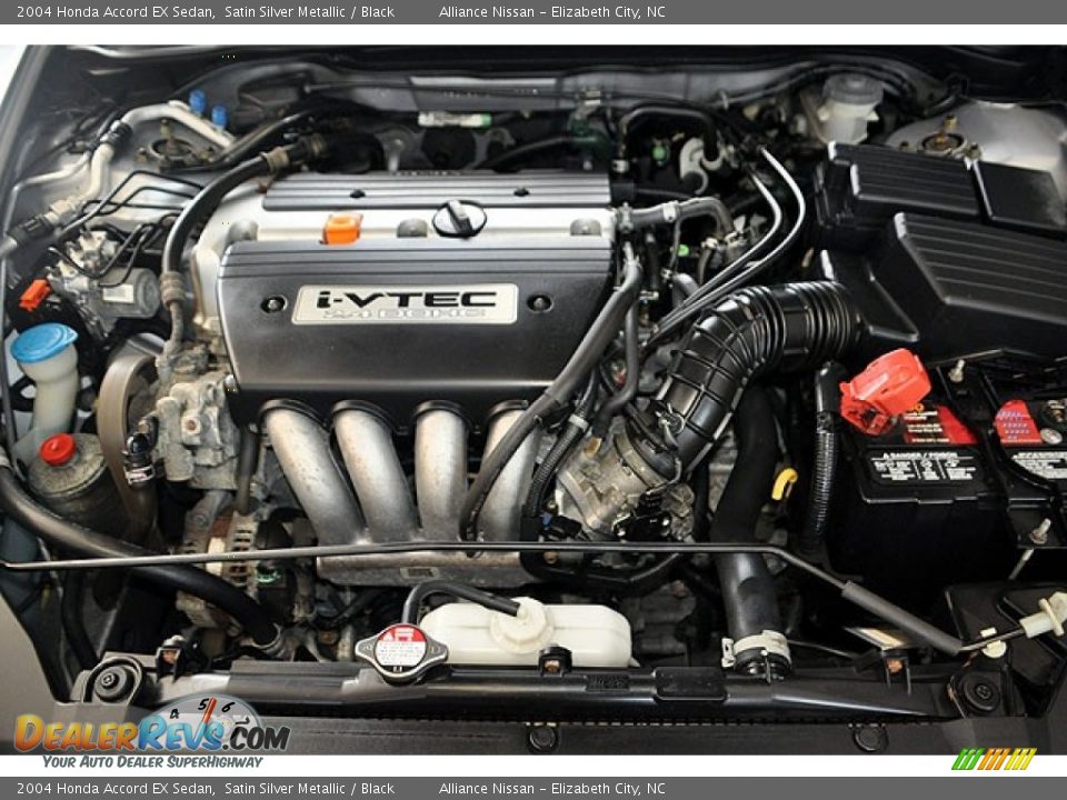 2004 Honda Accord EX Sedan Satin Silver Metallic / Black Photo #21