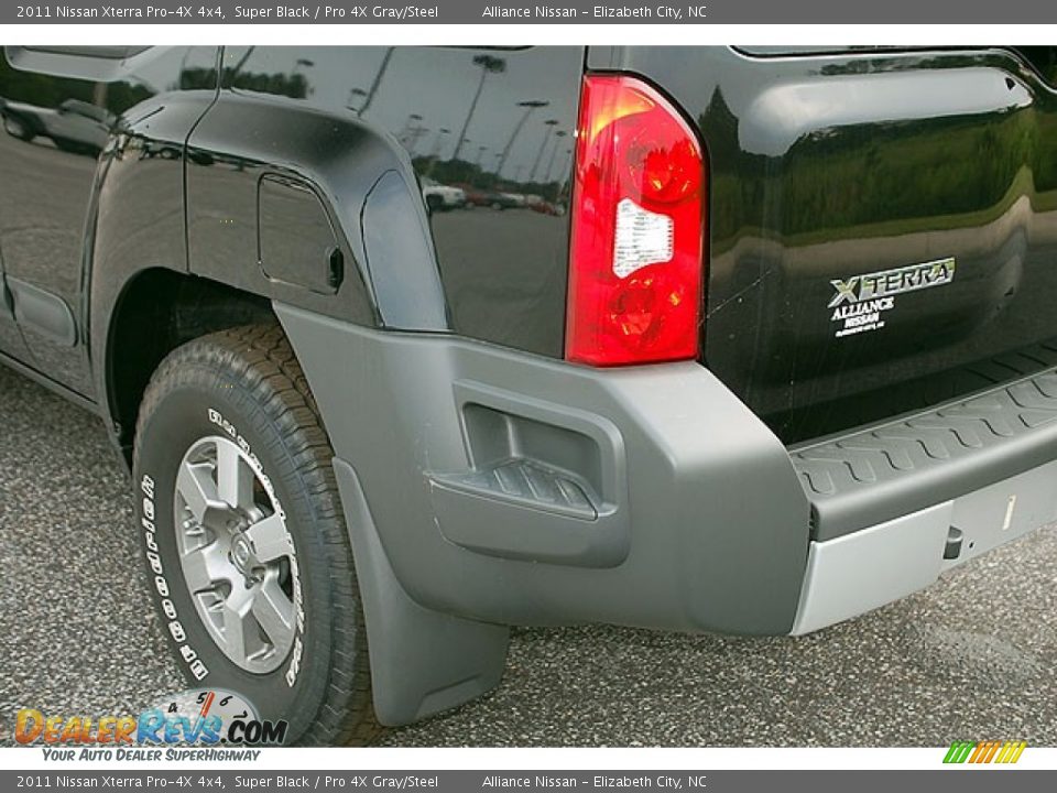 2011 Nissan Xterra Pro-4X 4x4 Super Black / Pro 4X Gray/Steel Photo #3