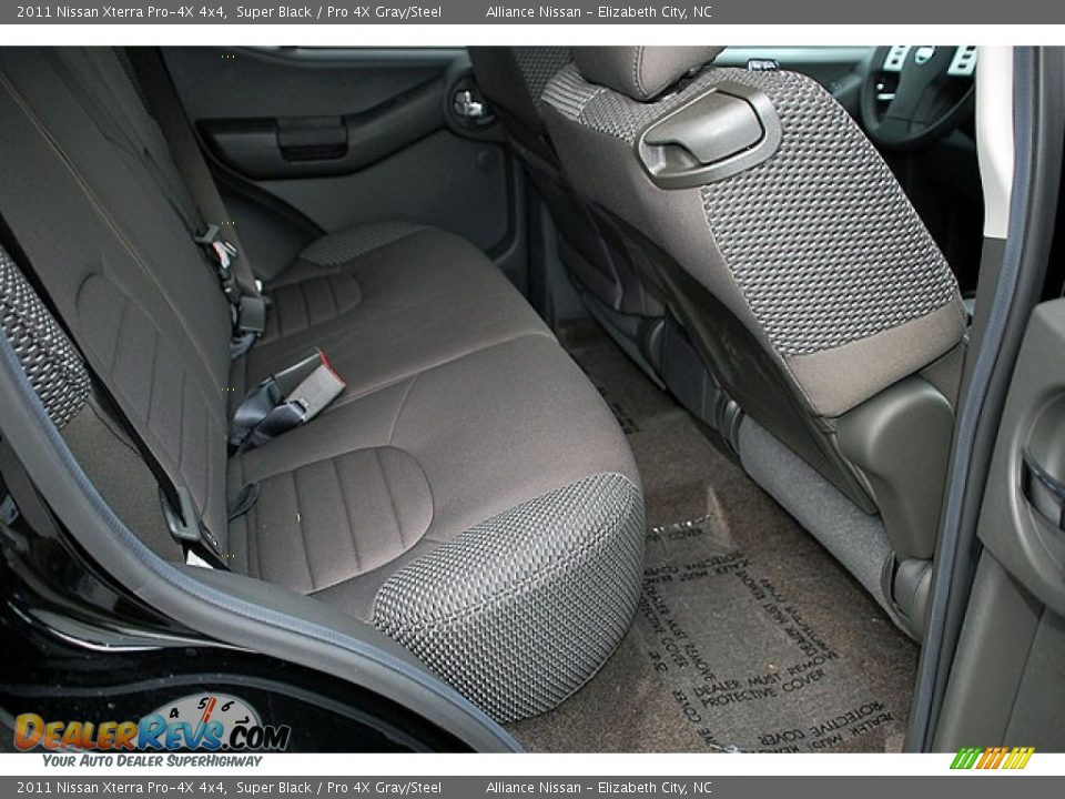 2011 Nissan Xterra Pro-4X 4x4 Super Black / Pro 4X Gray/Steel Photo #13
