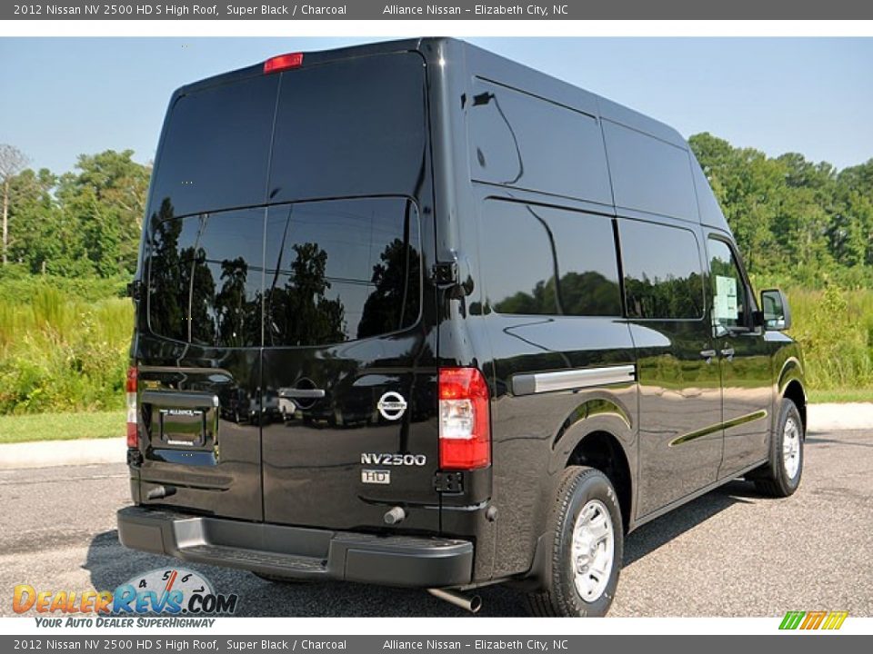 2012 Nissan NV 2500 HD S High Roof Super Black / Charcoal Photo #4