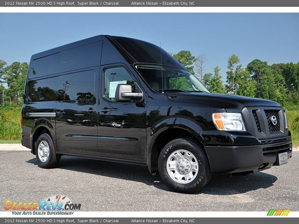 2012 Nissan NV 2500 HD S High Roof Super Black / Charcoal Photo #7