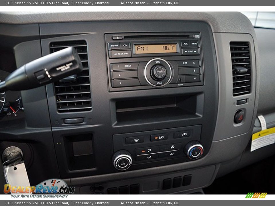 2012 Nissan NV 2500 HD S High Roof Super Black / Charcoal Photo #14