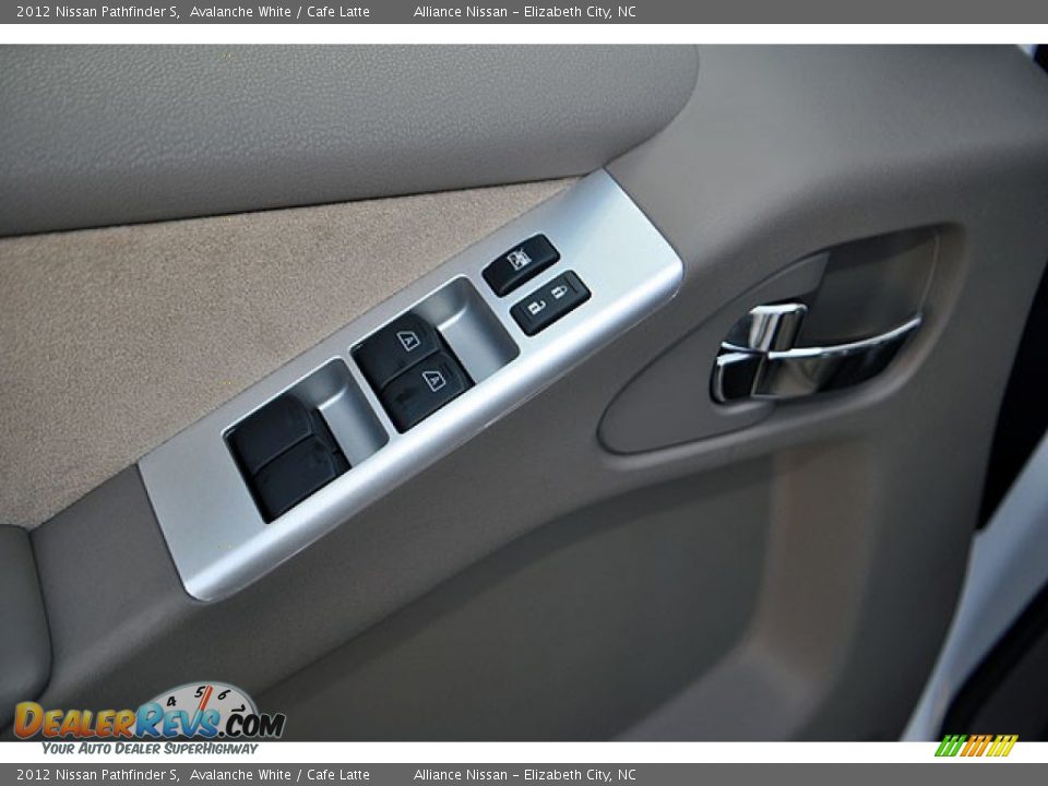 2012 Nissan Pathfinder S Avalanche White / Cafe Latte Photo #5