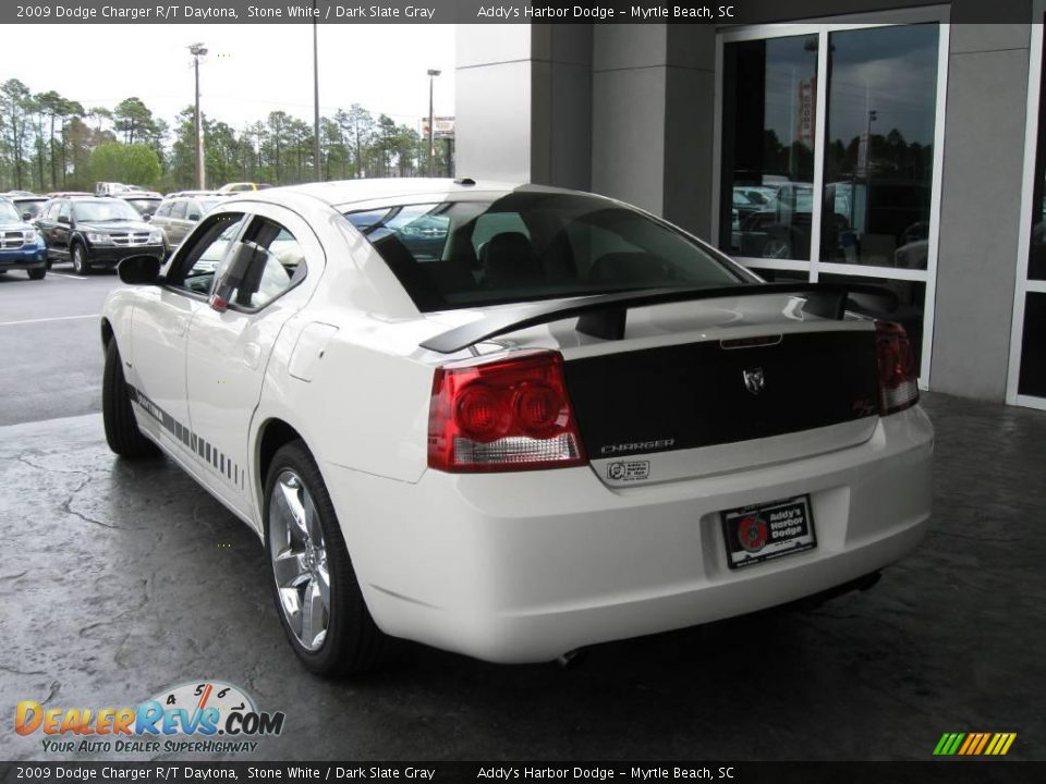 2009 Dodge Charger R/T Daytona Stone White / Dark Slate Gray Photo #5