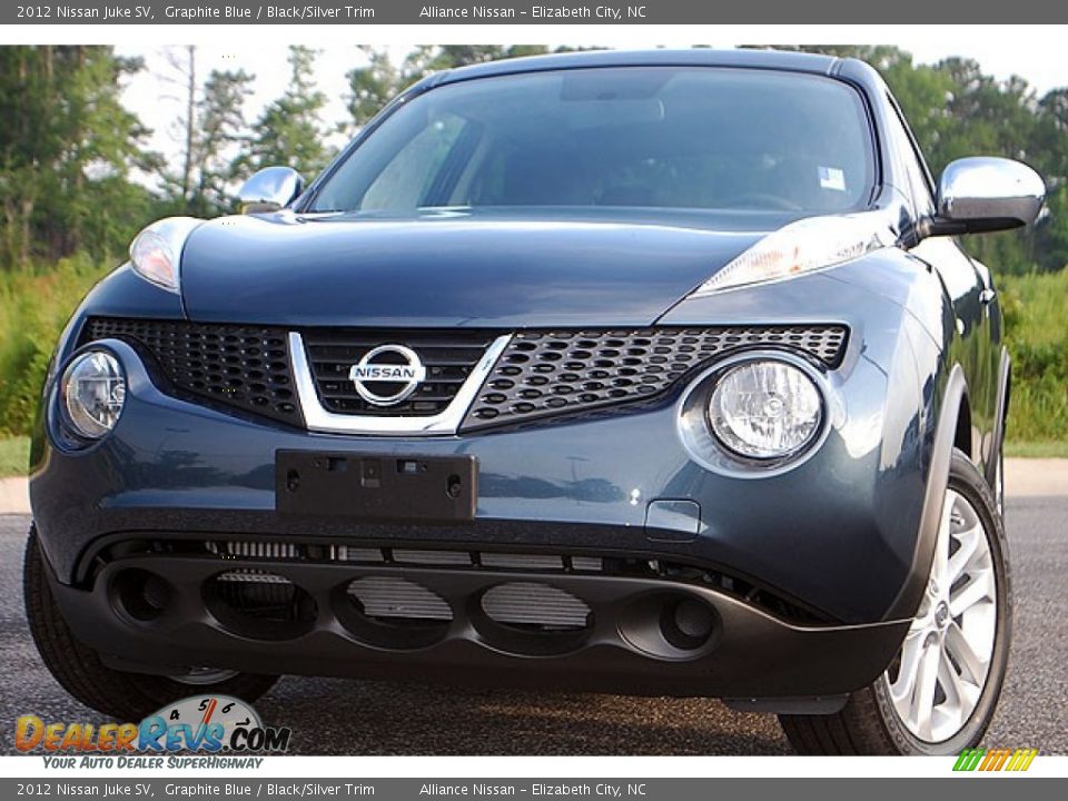 2012 Nissan Juke SV Graphite Blue / Black/Silver Trim Photo #2