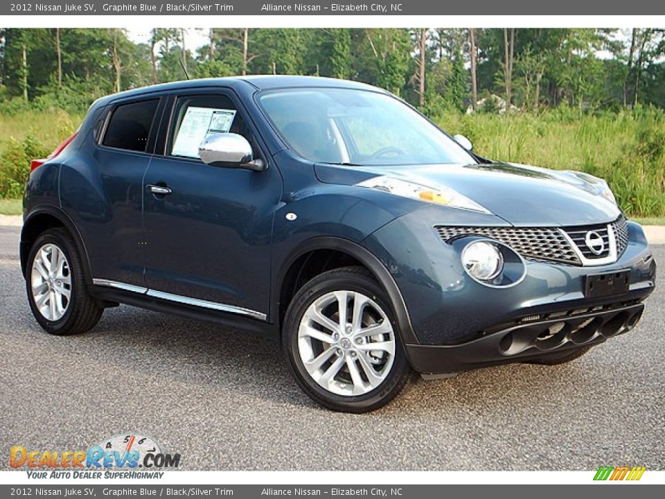 2012 Nissan Juke SV Graphite Blue / Black/Silver Trim Photo #3