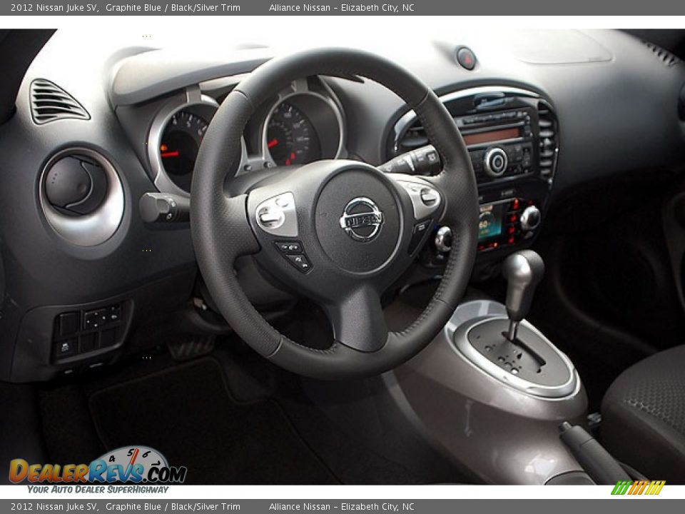 2012 Nissan Juke SV Graphite Blue / Black/Silver Trim Photo #12