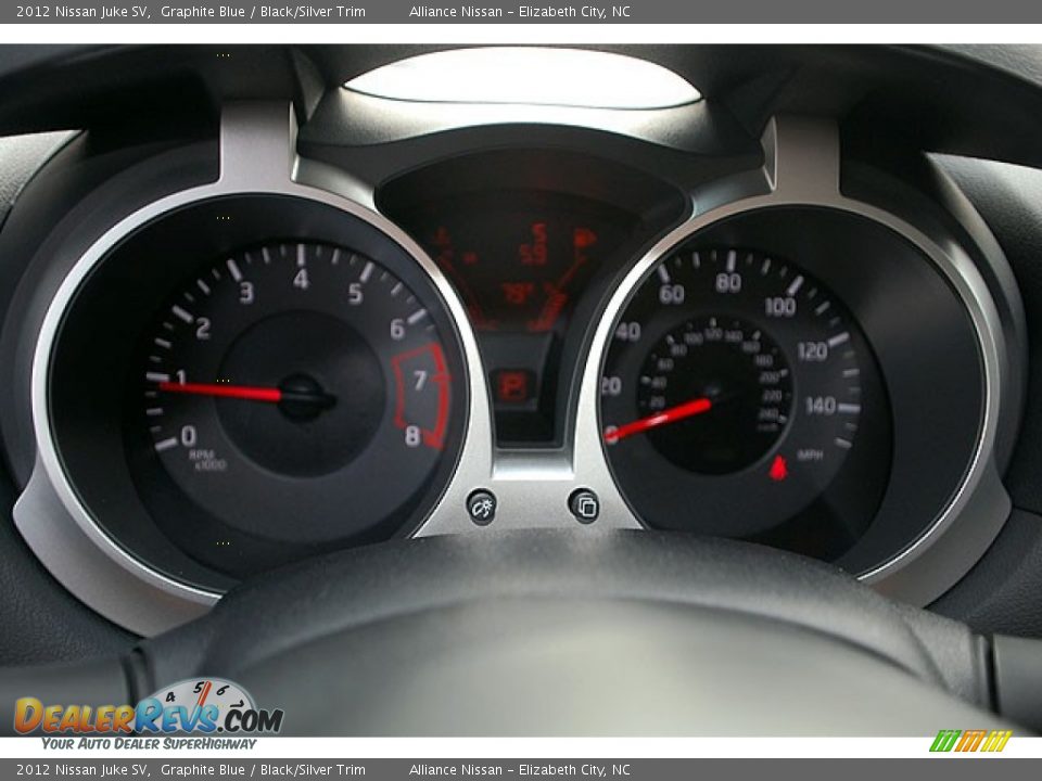2012 Nissan Juke SV Graphite Blue / Black/Silver Trim Photo #13