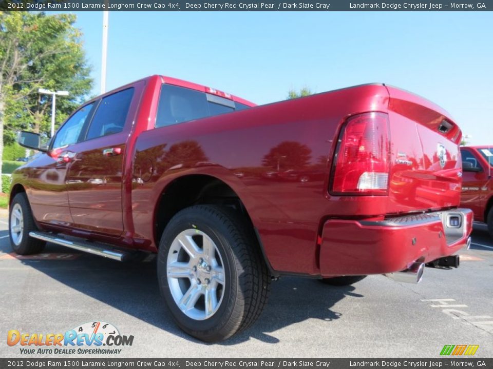 Deep Cherry Red Crystal Pearl 2012 Dodge Ram 1500 Laramie Longhorn Crew Cab 4x4 Photo #2