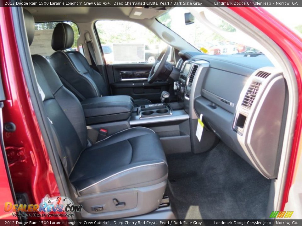 2012 Dodge Ram 1500 Laramie Longhorn Crew Cab 4x4 Deep Cherry Red Crystal Pearl / Dark Slate Gray Photo #9