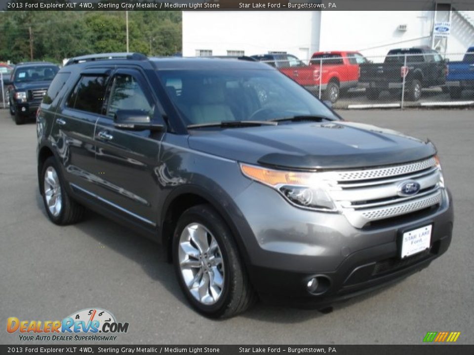 2013 Ford Explorer XLT 4WD Sterling Gray Metallic / Medium Light Stone Photo #1