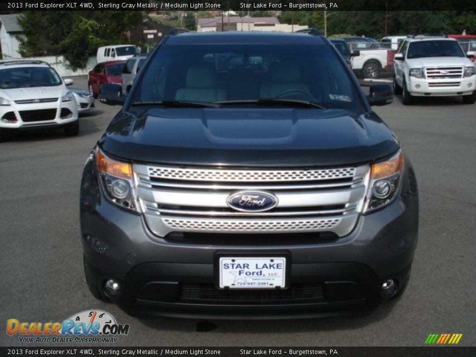 2013 Ford Explorer XLT 4WD Sterling Gray Metallic / Medium Light Stone Photo #2