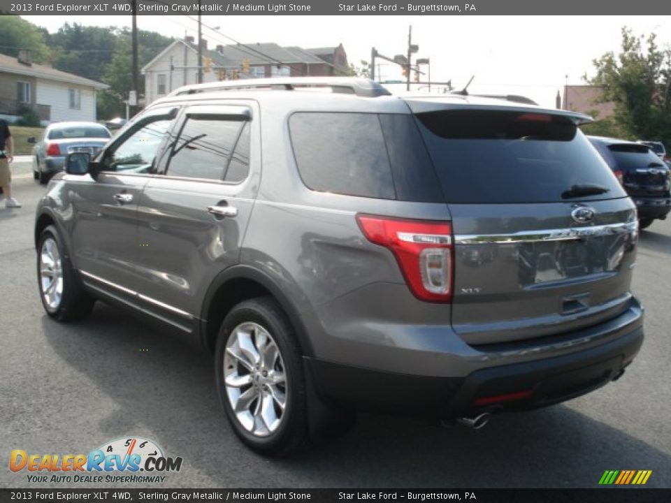 2013 Ford Explorer XLT 4WD Sterling Gray Metallic / Medium Light Stone Photo #5