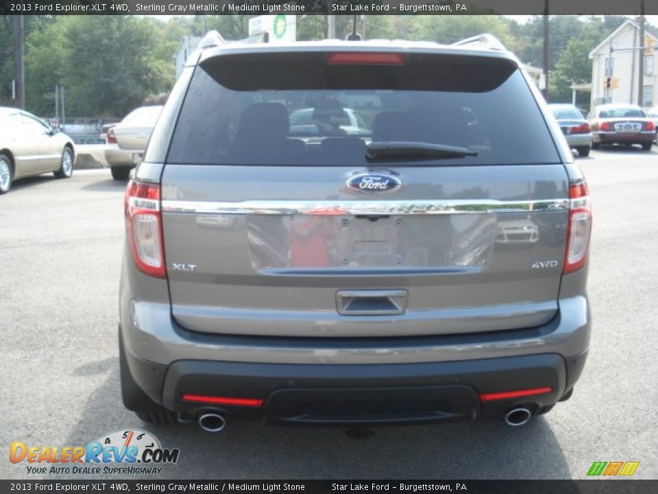 2013 Ford Explorer XLT 4WD Sterling Gray Metallic / Medium Light Stone Photo #6