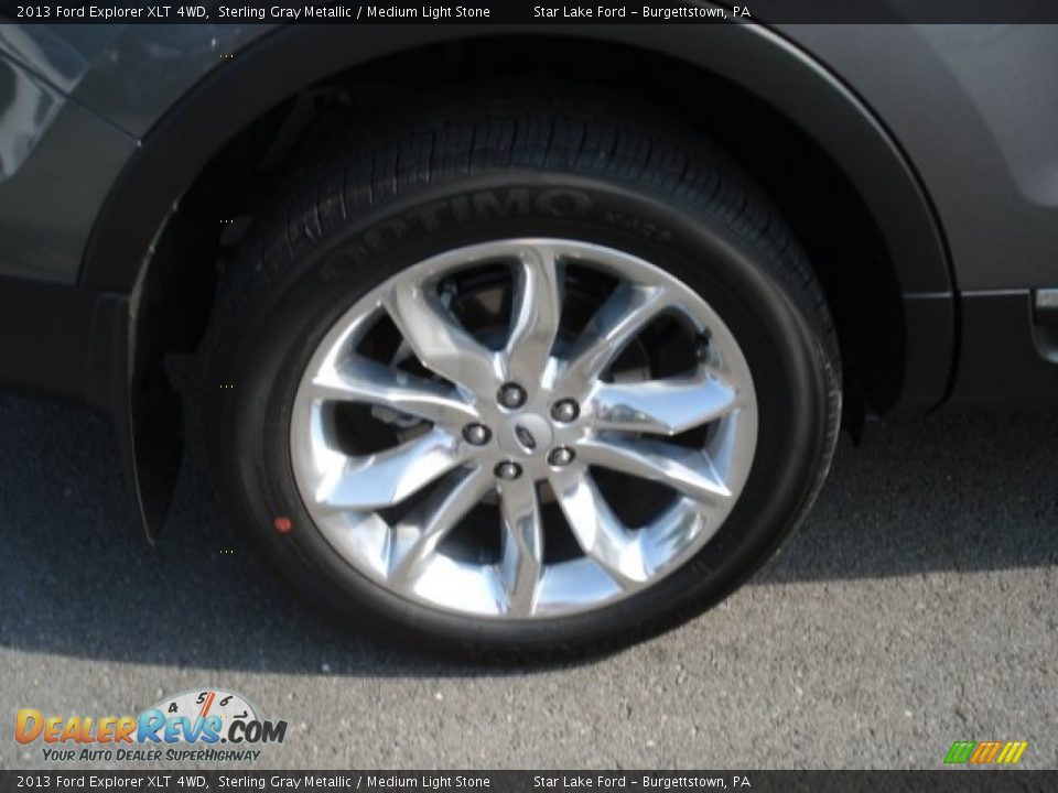 2013 Ford Explorer XLT 4WD Sterling Gray Metallic / Medium Light Stone Photo #9