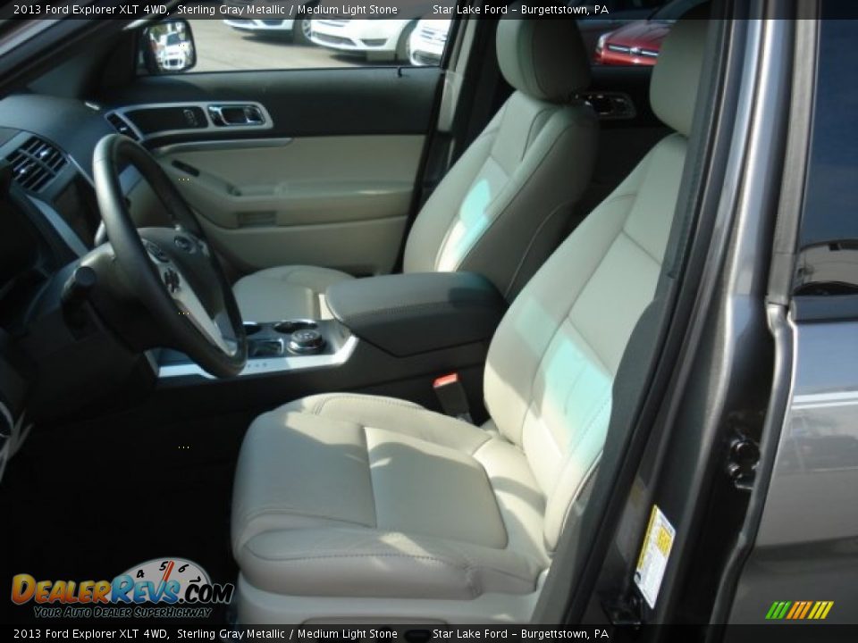 2013 Ford Explorer XLT 4WD Sterling Gray Metallic / Medium Light Stone Photo #11