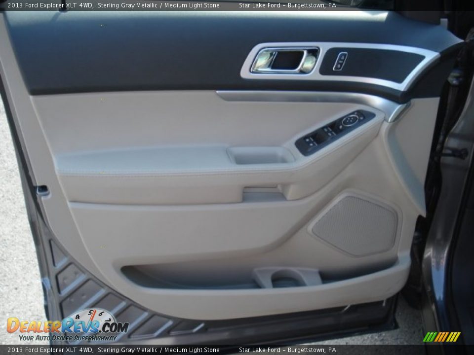 2013 Ford Explorer XLT 4WD Sterling Gray Metallic / Medium Light Stone Photo #12