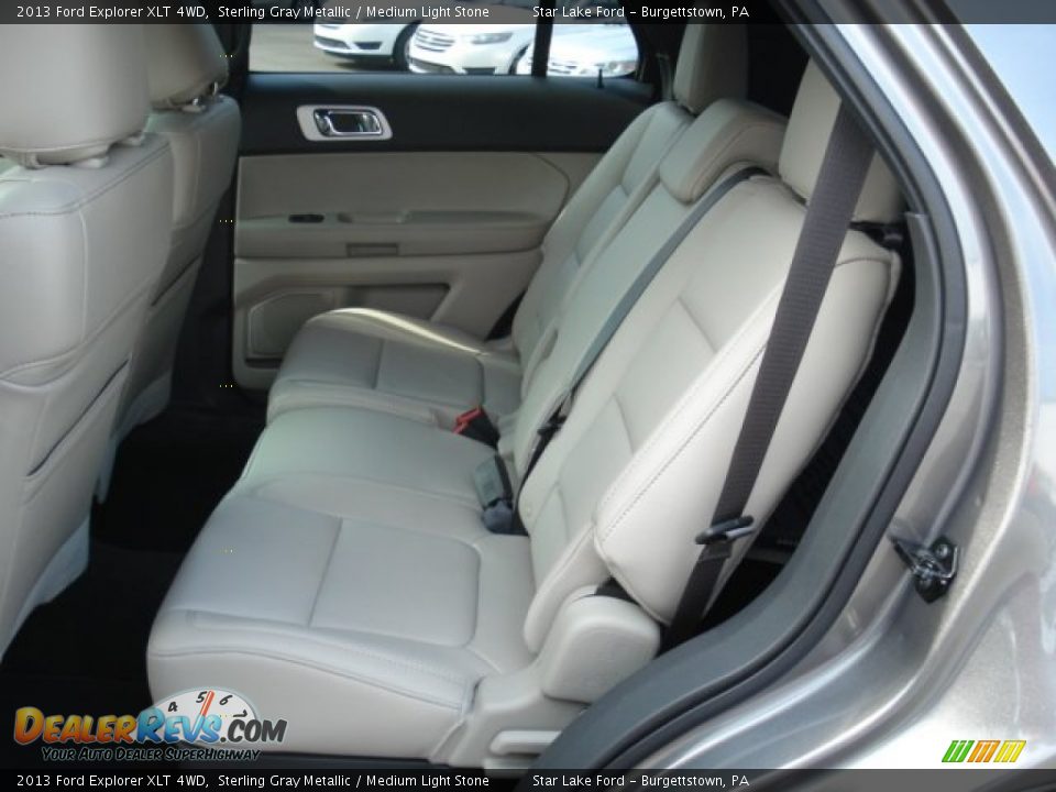 2013 Ford Explorer XLT 4WD Sterling Gray Metallic / Medium Light Stone Photo #13