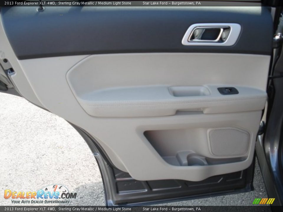2013 Ford Explorer XLT 4WD Sterling Gray Metallic / Medium Light Stone Photo #14