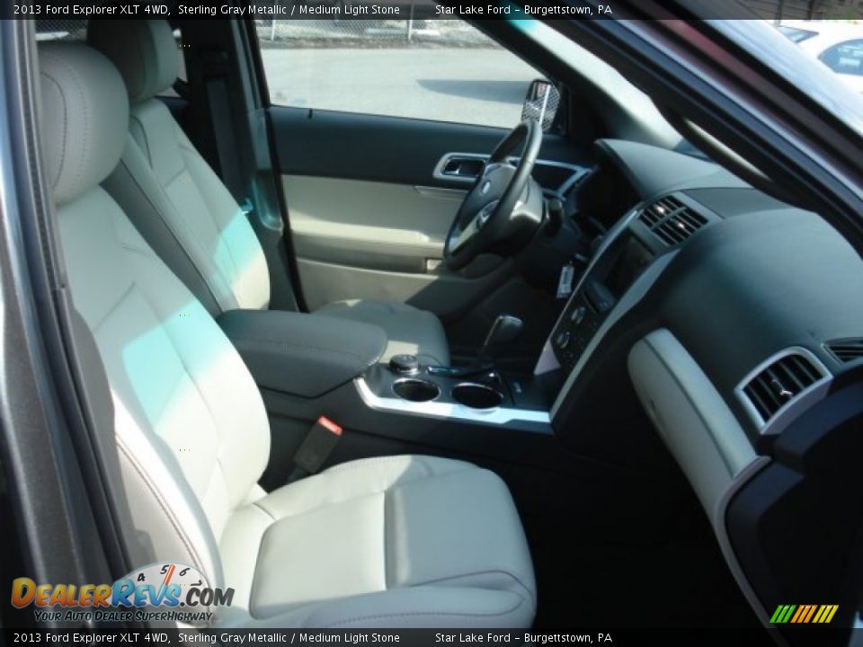 2013 Ford Explorer XLT 4WD Sterling Gray Metallic / Medium Light Stone Photo #16