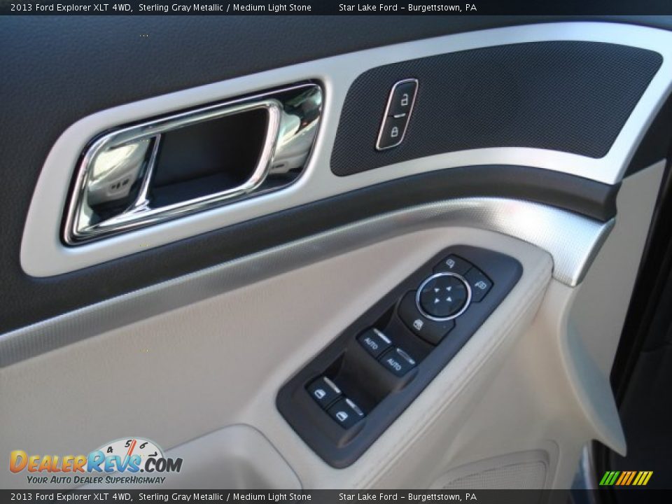 2013 Ford Explorer XLT 4WD Sterling Gray Metallic / Medium Light Stone Photo #17