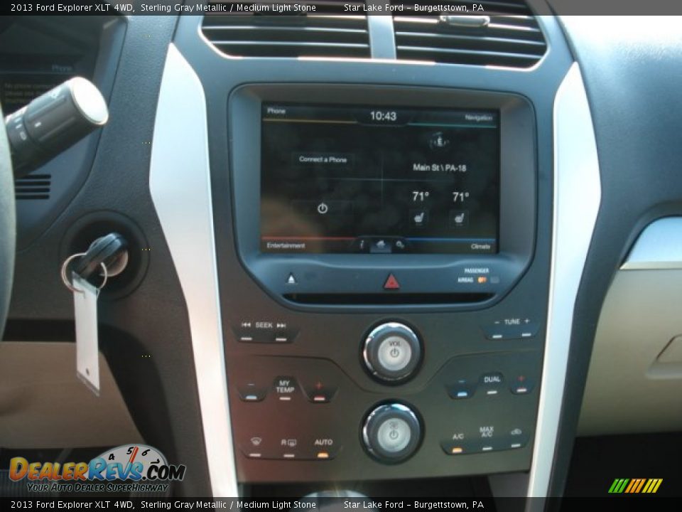 2013 Ford Explorer XLT 4WD Sterling Gray Metallic / Medium Light Stone Photo #19