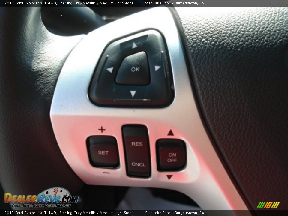 2013 Ford Explorer XLT 4WD Sterling Gray Metallic / Medium Light Stone Photo #23
