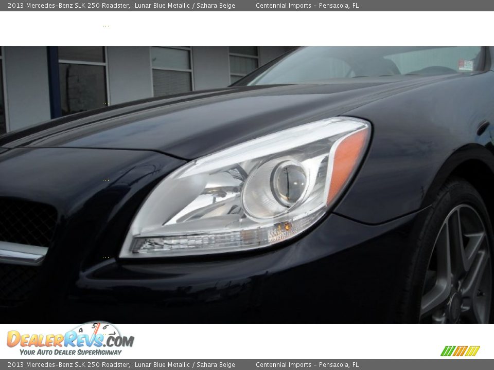 2013 Mercedes-Benz SLK 250 Roadster Lunar Blue Metallic / Sahara Beige Photo #9
