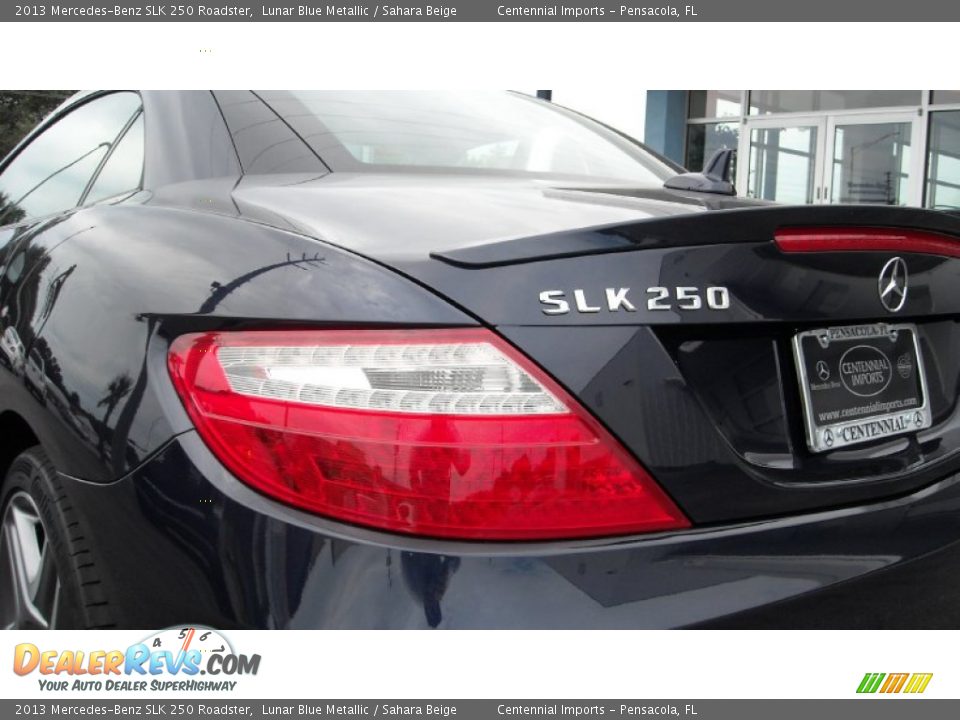 2013 Mercedes-Benz SLK 250 Roadster Lunar Blue Metallic / Sahara Beige Photo #11